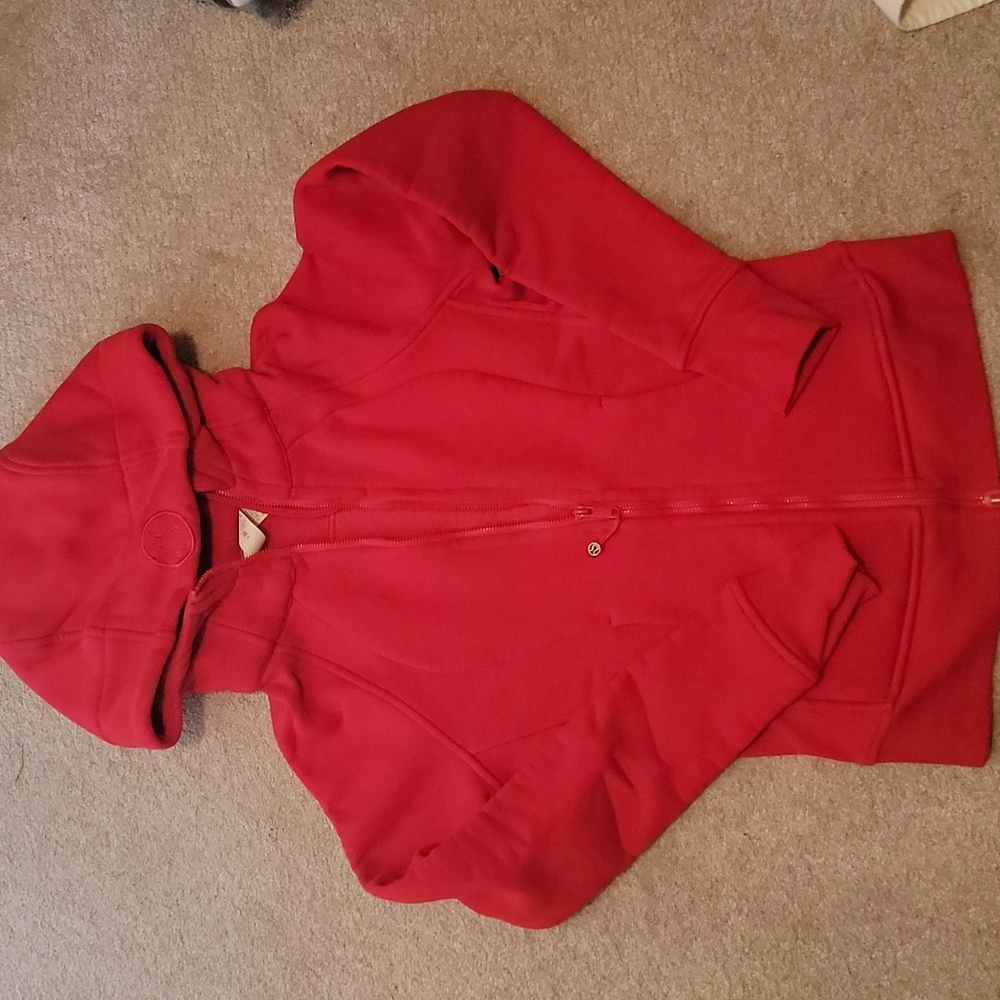 Red lululemon hoodie